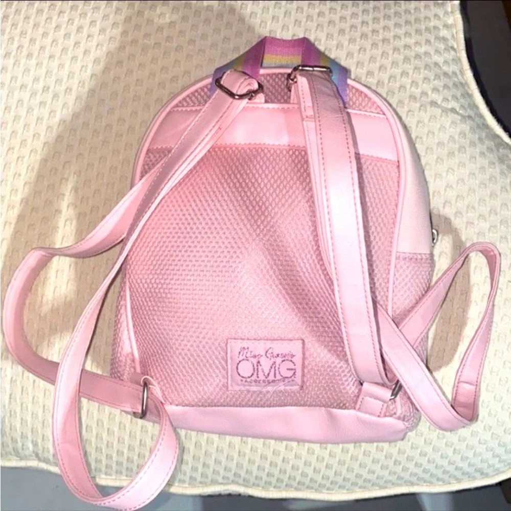 Miss Gwen’s OMG Pink Unicorn Mini Backpack Glitter Kids School Book Bag